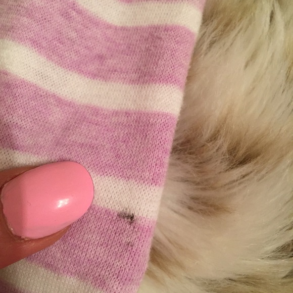 PINK Victoria's Secret Striped Long Sleeve Tee - Purple - Picture 5 of 5